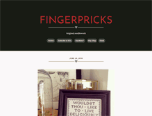Tablet Screenshot of fingerpricks.com